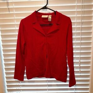 Liz Claiborne Red Cardigan Sweater